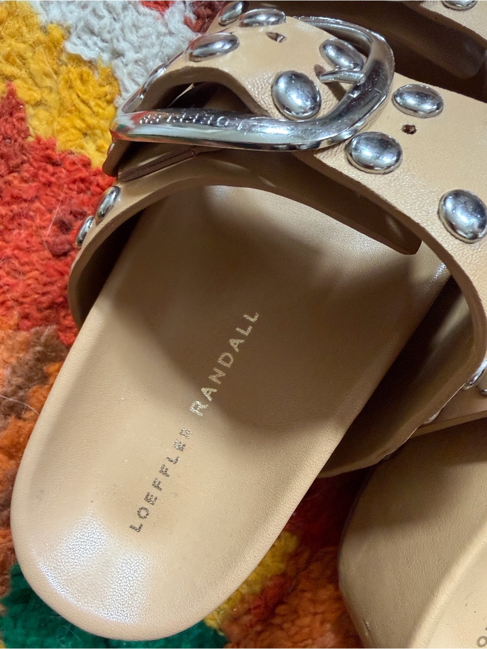 Brand new LOEFFLER RANDALL JONI KHAKI SANDALS 7 - Picture 6 of 8